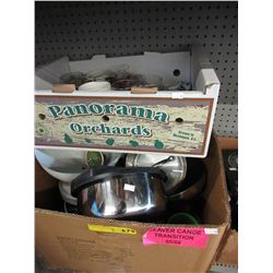 2 Boxes of used kitchenware