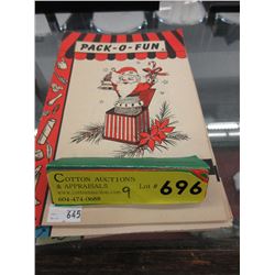 9 "Pack-O-Fun" 1950s booklets