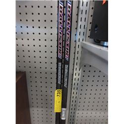 Pair of left hand graphite hockey sticks