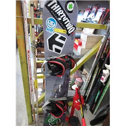 Used snowboard with bindings