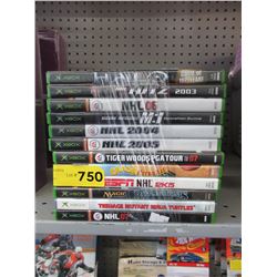 12 Used XBOX games