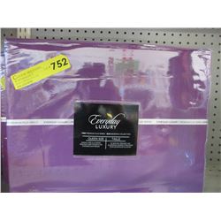 New queen size microfiber sheet set - purple