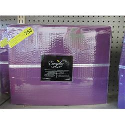 New queen size microfiber sheet set - purple