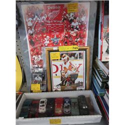 Hockey memorabilia & die cast cars