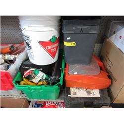 5 Containers of used tools