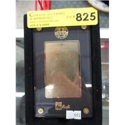 Star Wars Trilogy 24KT gold collectible card