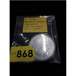 Canadian $10 Montreal Olympic Silver coin