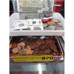 World coins, tokens & currency - some Silver