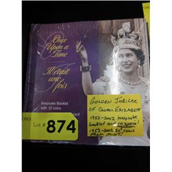 Queen Elizabeth Golden Jubilee .50¢ coins