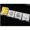 Image 1 : 3 US Silver .50¢ coins