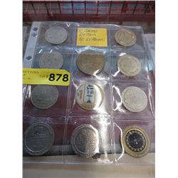 11 Different Casino tokens
