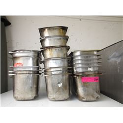 22 Stainless steel steam tray inserts