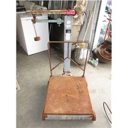 Vintage commercial grade floor scale