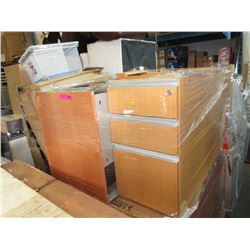 Skid of desk drawers - used