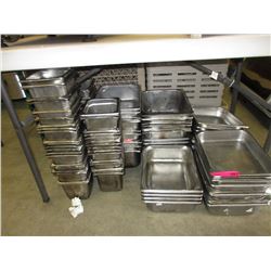 10 Dozen stainless steel steam tray inserts