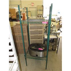 2 Tiered metal shelf - used