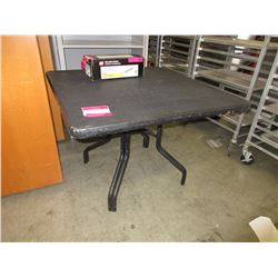Used metal patio table