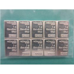 .999 Fine Silver - Valcambi Suisse Mint bar