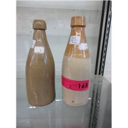 2 Vintage ginger beer bottles