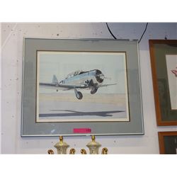 Signed limited edition Stakes airplane print