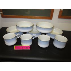 9 Pieces of Denby tableware