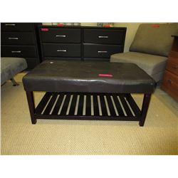 Bench with shelf in base - used