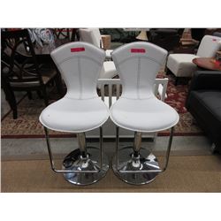 Pair of new hydraulic swivel bar stools