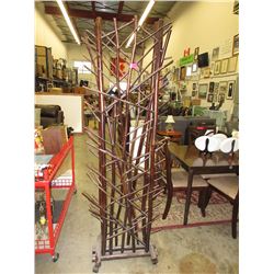 Rolling bamboo decoration