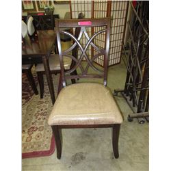 NEW - Dining chair with chenille upholstered seat