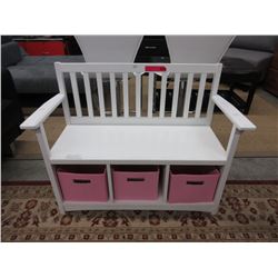 NEW - Child's bench with storage