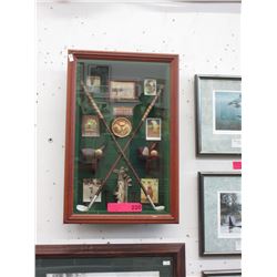 Box framed 2D golf art