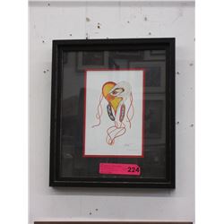Richard Shorty framed print - "Eagle Heart"