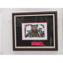 Richard Shorty framed print - "Frog Copper Design"