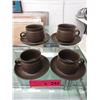 Image 1 : 4 Denby cups with saucers