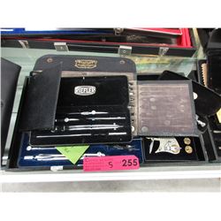 Vintage geometry sets & measuring tools