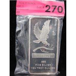 10 Troy Oz. Older .999 Silver Bar
