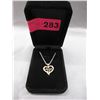 Image 2 : Diamond-set Heart Pendant Necklace