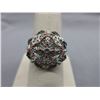 Image 1 : Diamond-Set Stylized Flower Motif Ring