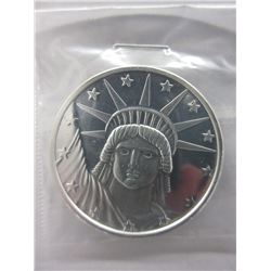 1 Troy Oz. - Statue of Liberty Silver Art Round