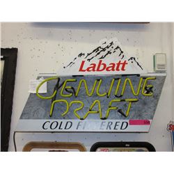 Labatt genuine draft electric sign