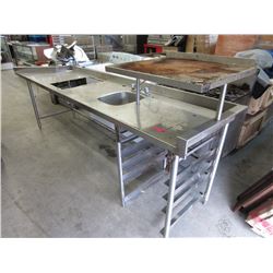 Commercial "Quest" stainless steel wash sink