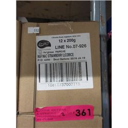 2 Cases of strawberry licorice