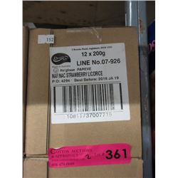 2 Cases of strawberry licorice