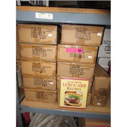 10 Cases of Low-Carb Recipe books