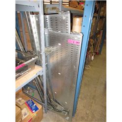 Industrial metal shelving