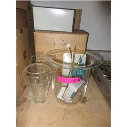 New "Partylite" candles & hurricane candle holders