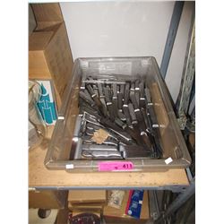 40 Stainless steel steak knives - used