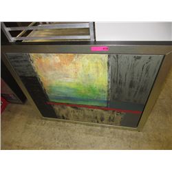 Limited edition abstract on canvas - framed