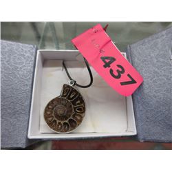 New Ammonite fossil pendant