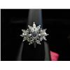 Image 1 : .925 Silver & Crystal dinner ring.